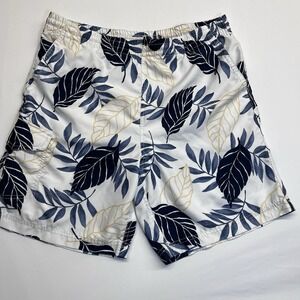 Nautica Men Size M 36 Swim Trunks Shorts Hawaiian Tropical Beach Ocean Bathing